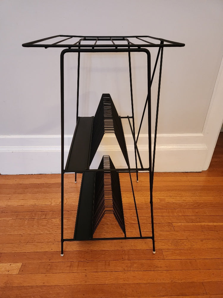 Vintage 2 Tier Record Stand