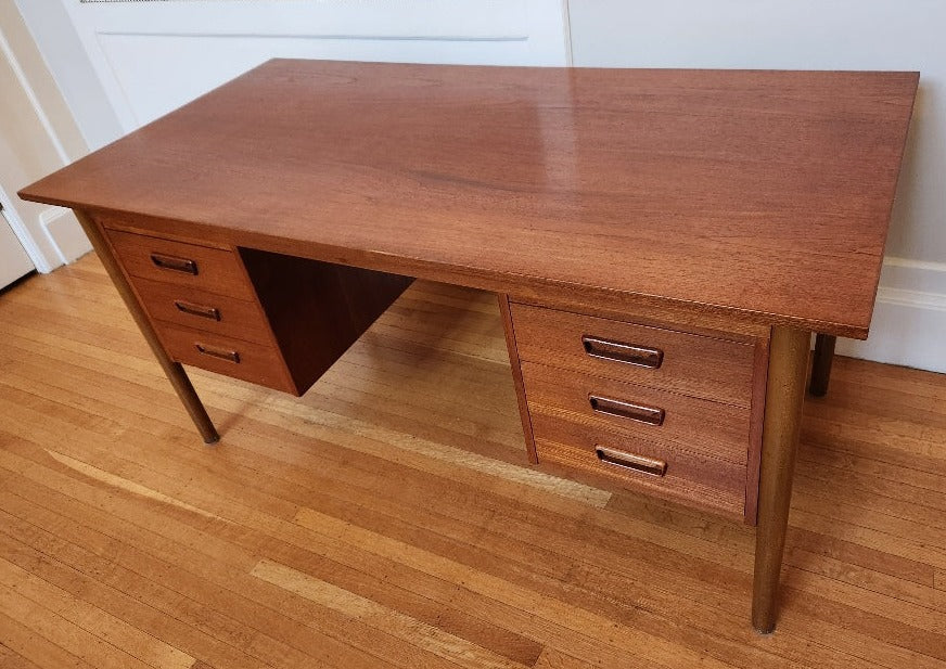 6 Drawer Teak Desk