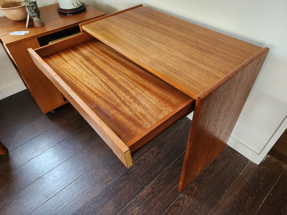 Small Teak Desk with Drawer
