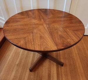 Round Teak MCM Dining Table