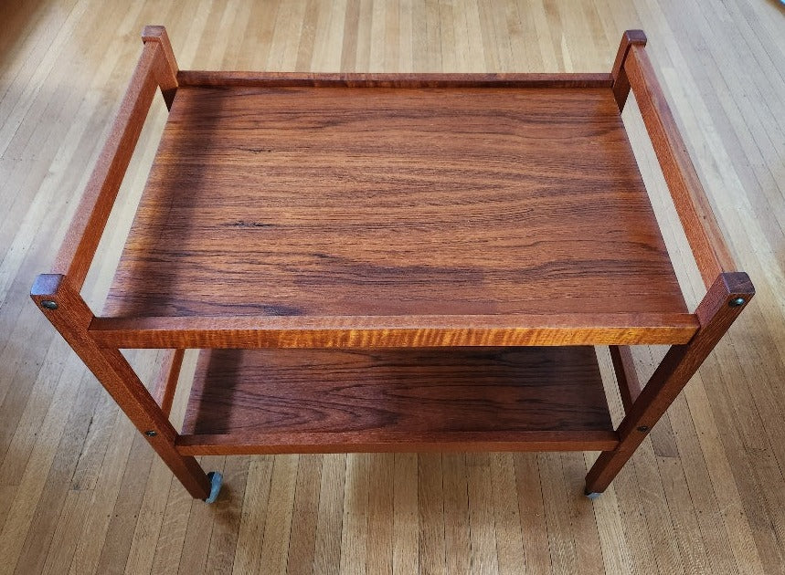 MCM Teak Bar Cart - Cook Street Vintage