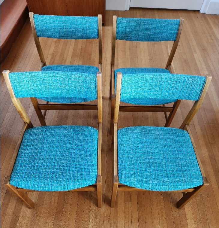 Tweed MCM Dining Chairs - Cook Street Vintage