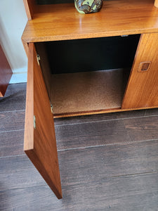 Tall Teak China Cabinet