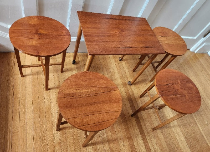 Mid-Century Nesting Table Set - Cook Street Vintage