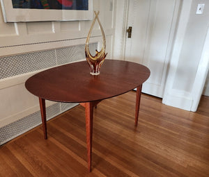 Vintage Walnut Dining Table with Two Leaves