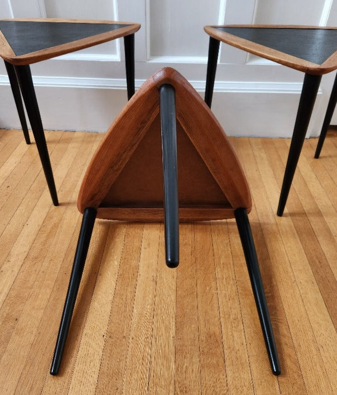 Triangular Nesting Tables by Arthur Umanoff - Cook Street Vintage