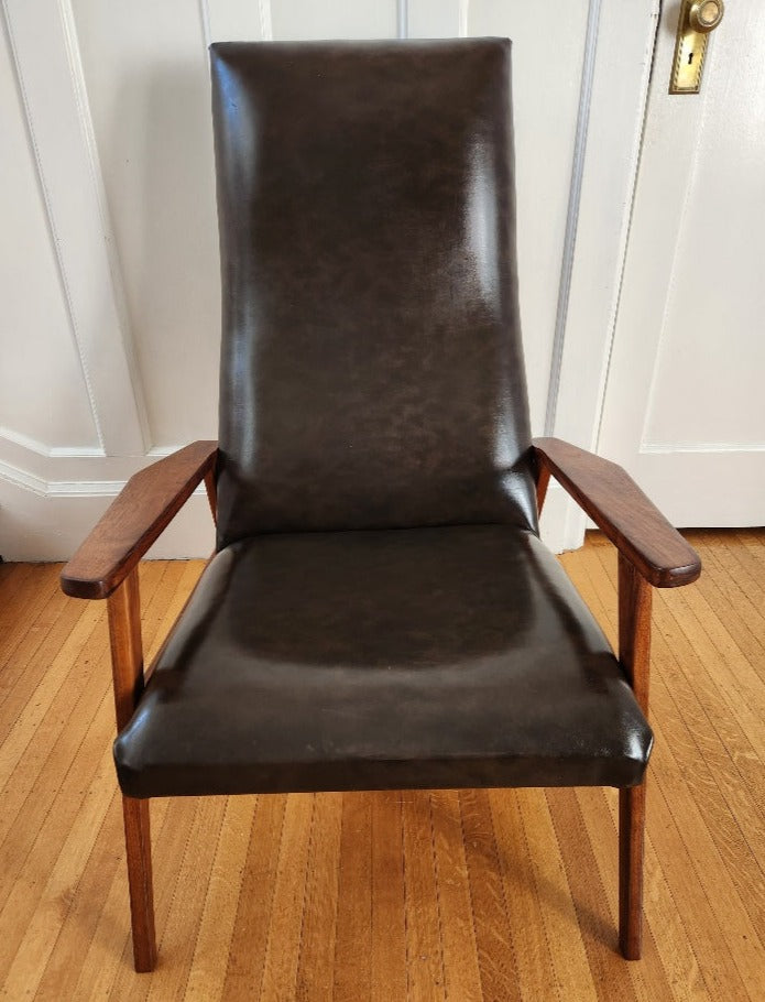 MCM Walnut Lounge Chair - Cook Street Vintage