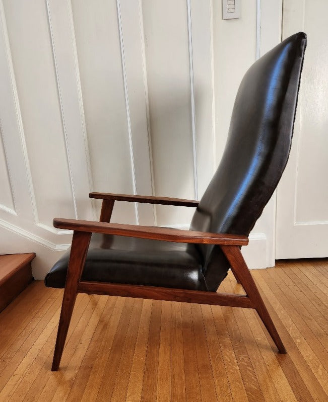 MCM Walnut Lounge Chair - Cook Street Vintage