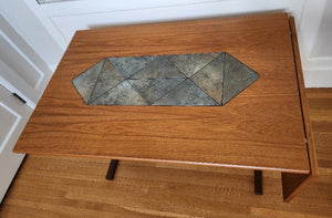 Gangso Mobler Teak & Tile Drop-Leaf Dining Table - Cook Street Vintage