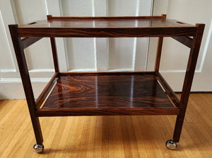 MCM Rosewood Bar Cart - Cook Street Vintage