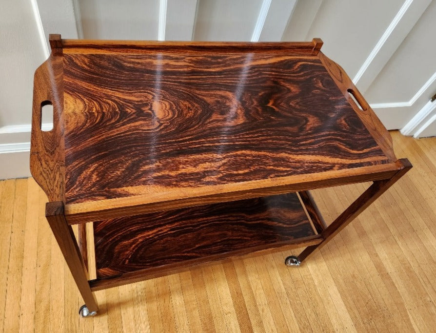 MCM Rosewood Bar Cart - Cook Street Vintage
