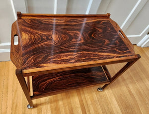 MCM Rosewood Bar Cart - Cook Street Vintage