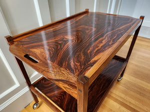 MCM Rosewood Bar Cart - Cook Street Vintage