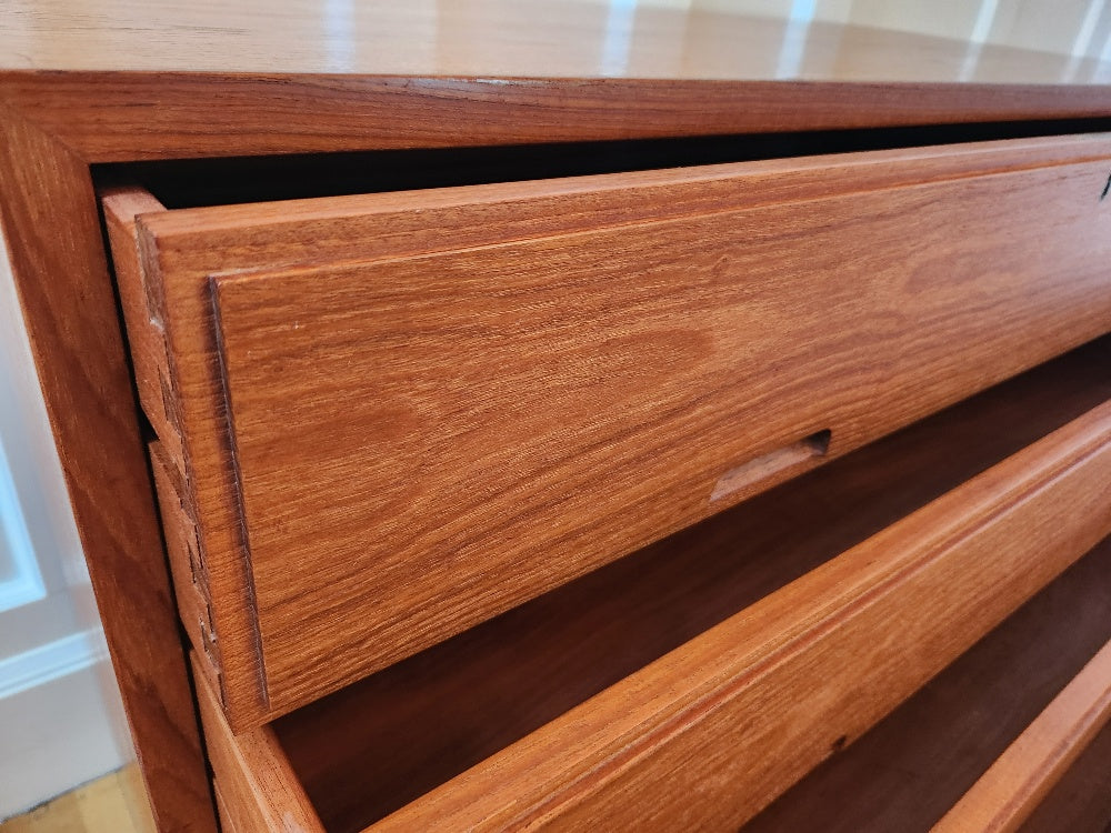 4 Drawer Teak Dresser / Sideboard - Cook Street Vintage