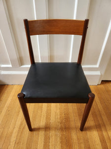 Frem Rojle Dining Chair With Black Vinyl Seat