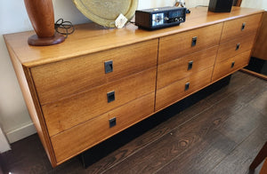 Teak 9 Drawer Dresser - Cook Street Vintage