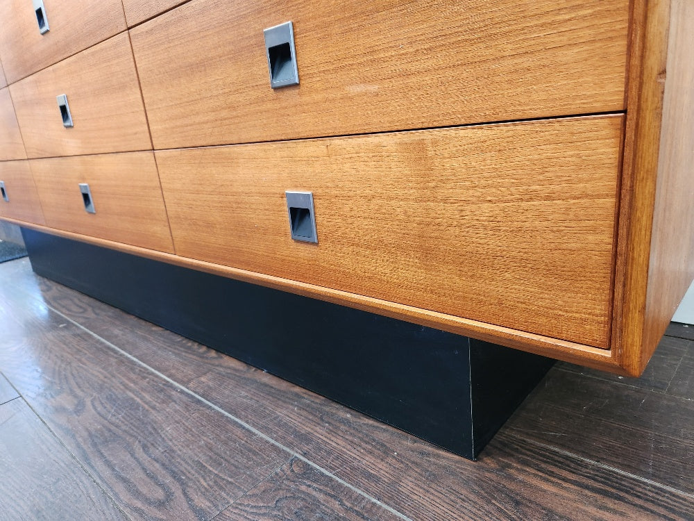 Teak 9 Drawer Dresser