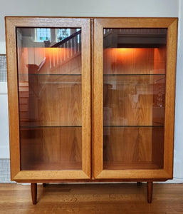 Mobican Glass Door Display Cabinet - Cook Street Vintage