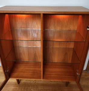 Mobican Glass Door Display Cabinet - Cook Street Vintage