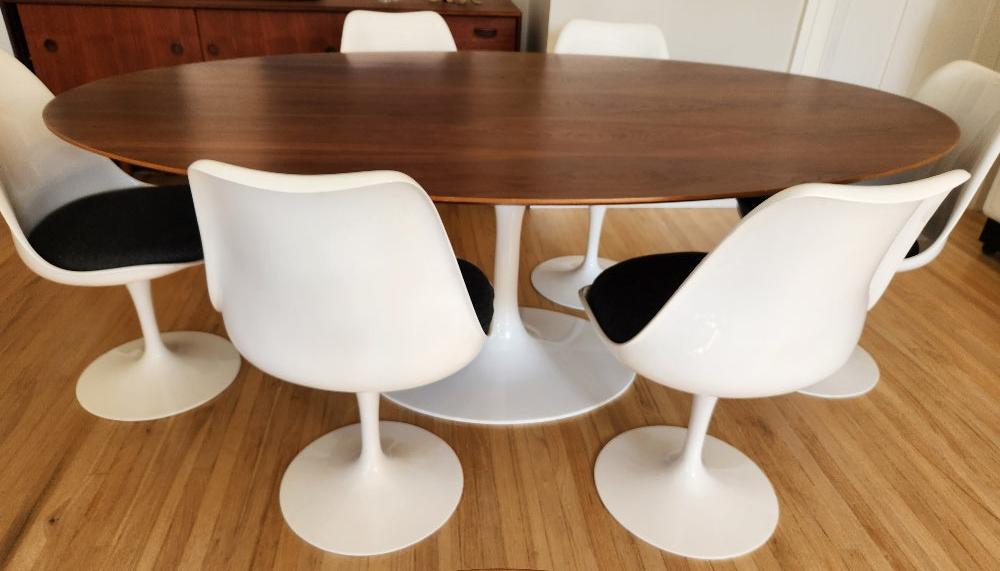 Tulip Dining Table and Chairs - Cook Street Vintage