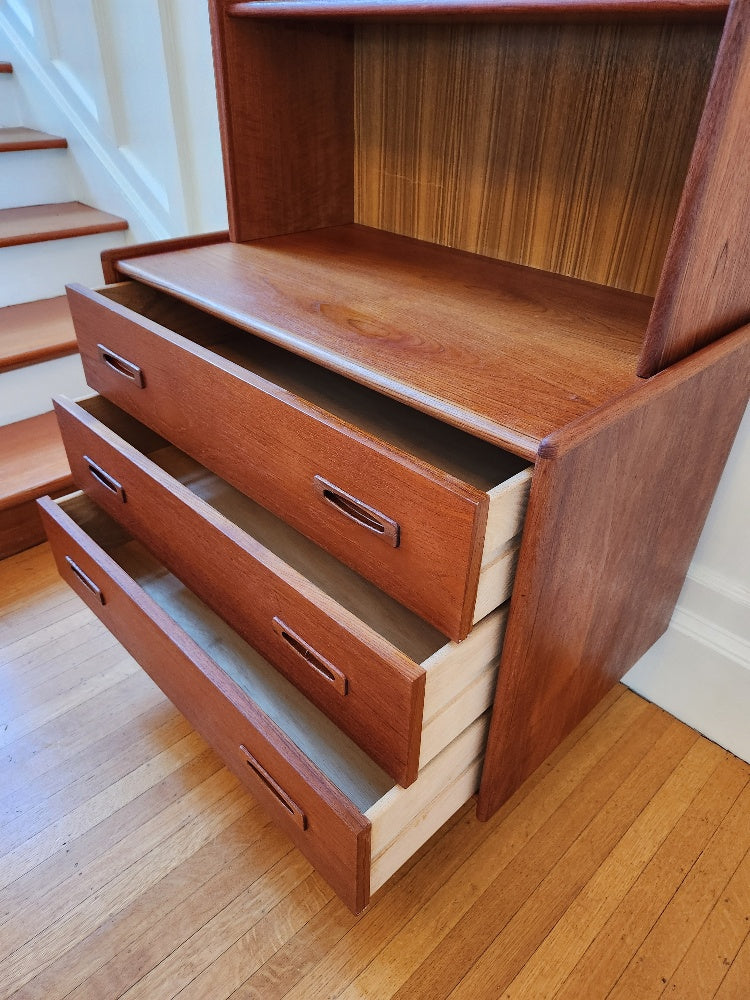 Teak Shelves and Drawers - Cook Street Vintage