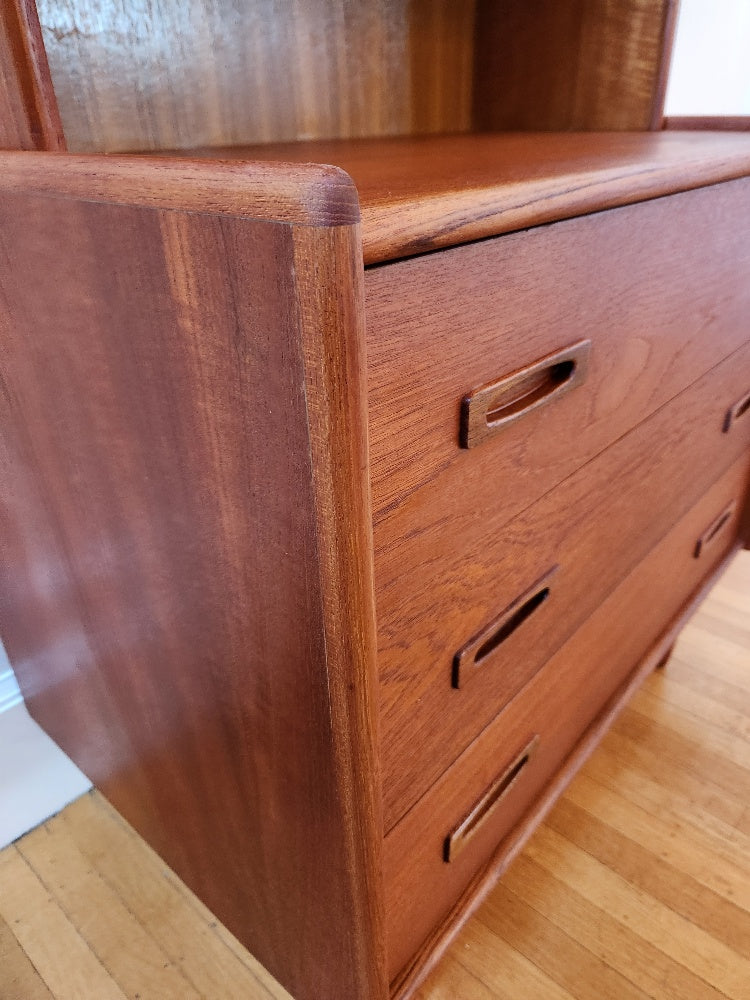 Teak Shelves and Drawers - Cook Street Vintage