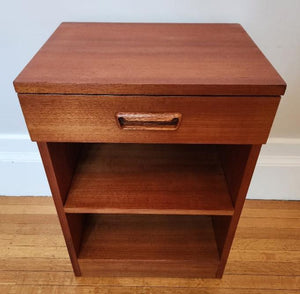Teak Bedside Table - Cook Street Vintage