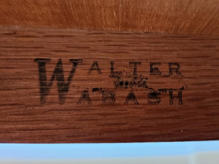 Vintage Walnut Dining Table by Walter of Wabash Cook Street Vintage