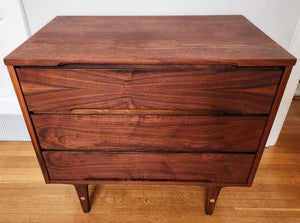 3-Drawer Walnut Dresser - Cook Street Vintage