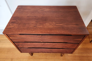 3-Drawer Walnut Dresser - Cook Street Vintage