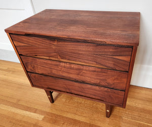 3-Drawer Walnut Dresser - Cook Street Vintage
