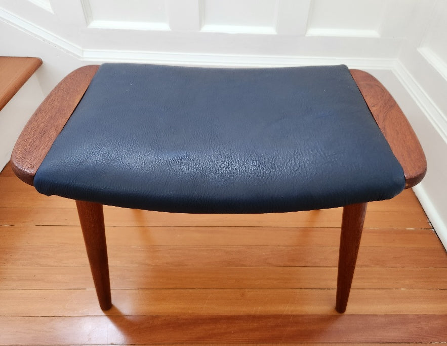 Teak Foot Stool - Cook Street Vintage