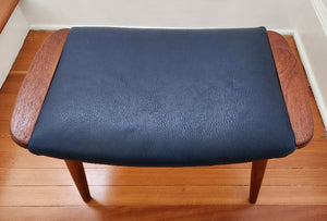 Teak Foot Stool - Cook Street Vintage