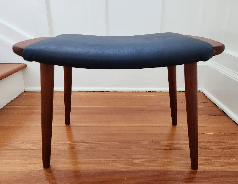 Teak Foot Stool - Cook Street Vintage
