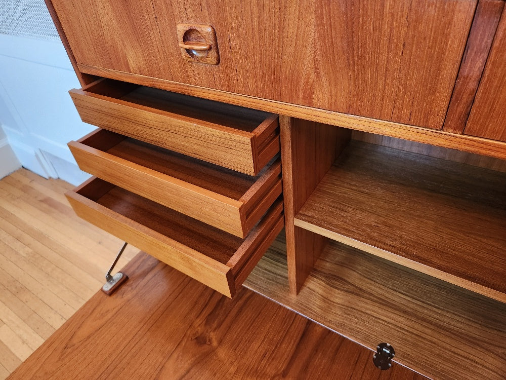 Danish Teak Hanging Desk - Cook Street Vintage