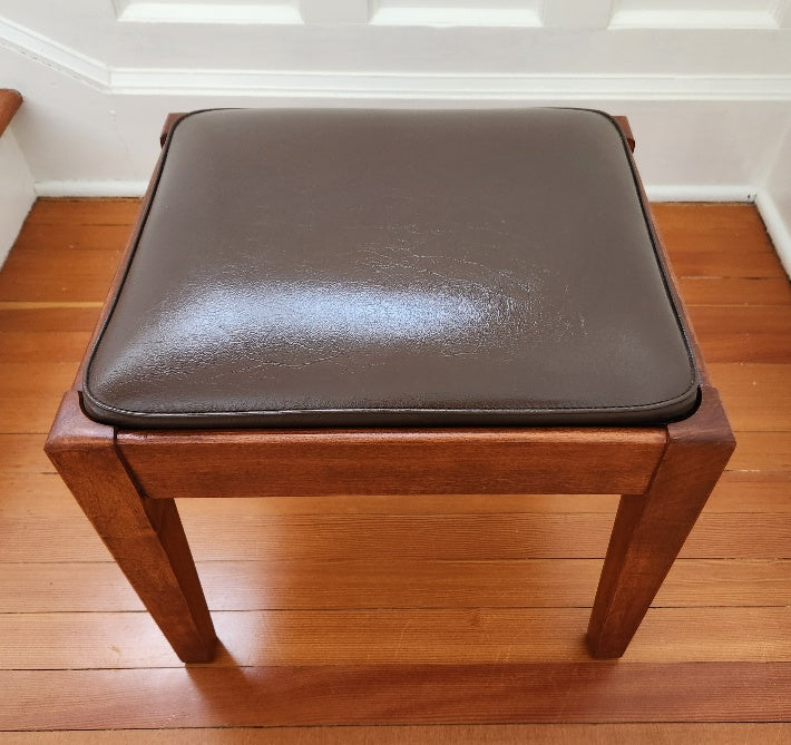 Vintage Stool with Hidden Storage