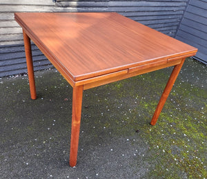 MCM Teak dining table with extending leaves- Cook Street Vintage