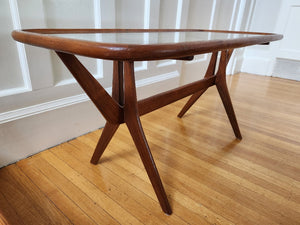 Teak and Glass Coffee Table - Cook Street Vintage