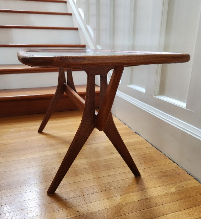 Teak and Glass Coffee Table - Cook Street Vintage