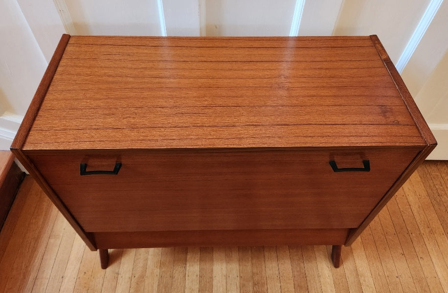 Teak Mini Bar Unit - Cook Street Vintage