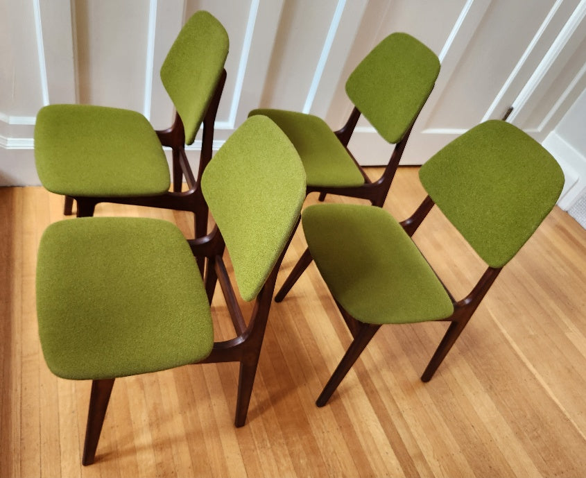 Set of 4 MCM Afromosia Dining Chairs