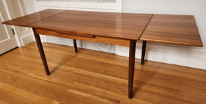 Mid-century Extending Leaf Teak Table