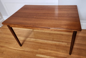 Mid-century Extending Leaf Teak Table