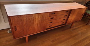 MCM Teak Credenza with Centre Drawers