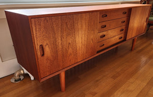 MCM Teak Credenza with Centre Drawers