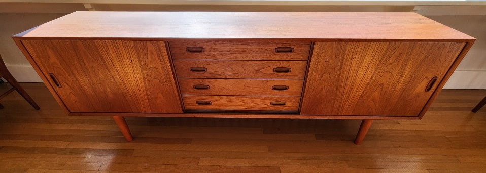 MCM Teak Credenza with Centre Drawers