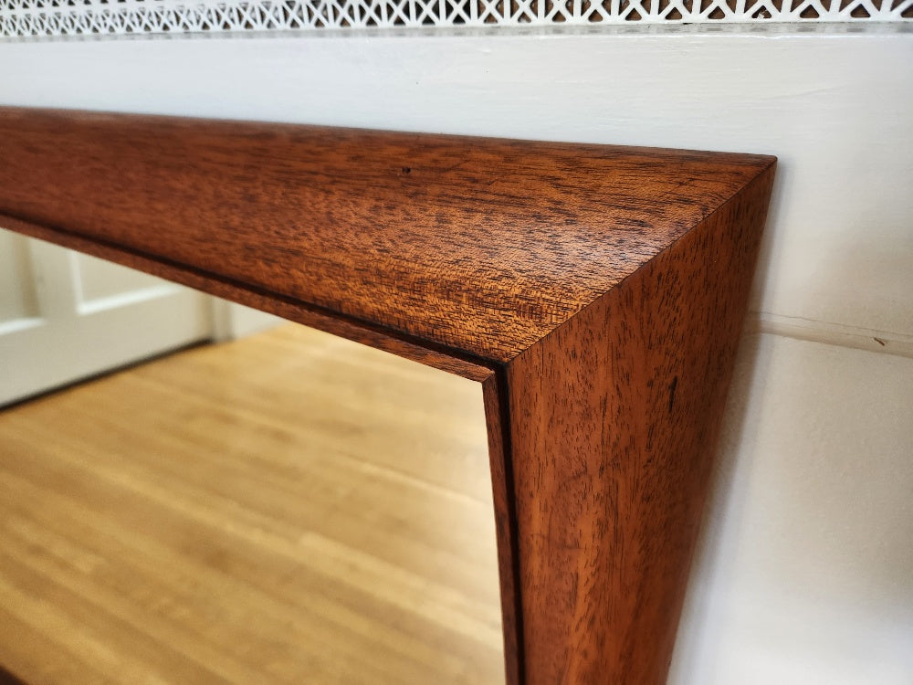MCM Mahogany Framed Mirror - Cook Street Vintage