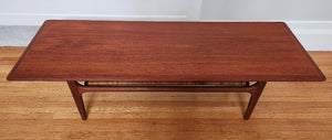 Trioh Teak and Cane Coffee Table