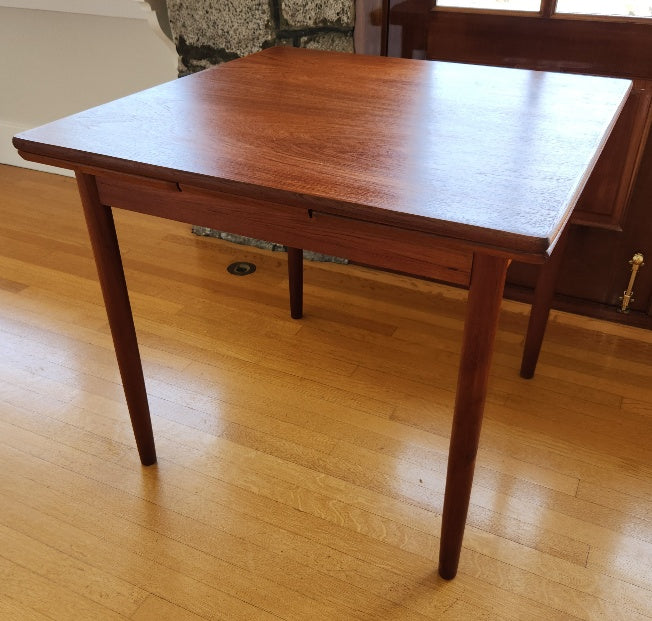 Compact Teak MCM Dining Table - Cook Street Vintage