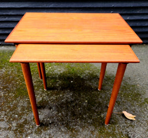 Set of 2 Teak Nesting Tables